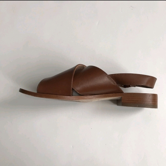 Kate Spade Womens Sandals Brown Leather Straps Side Buckles 3/4" Heel Size 6 M - Picture 6 of 9